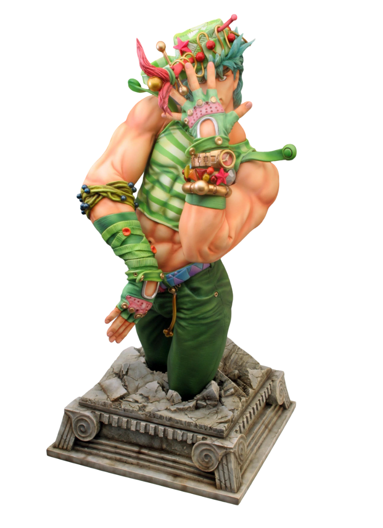 Jojo's Bizarre Adventure Chozo Art Collection Jonathan Joestar figure standing with serious expression in green outfit