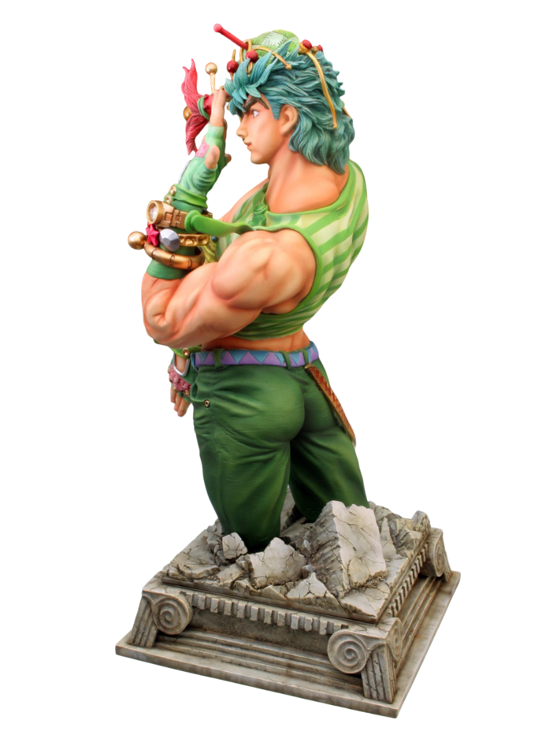 Jojo's Bizarre Adventure Chozo Art Collection Jonathan Joestar figure in angled pose showing muscular build and clenched fists