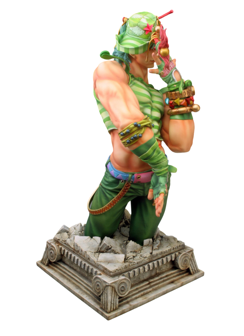 Jojo's Bizarre Adventure Chozo Art Collection Jonathan Joestar figure close-up focusing on facial features and upper body