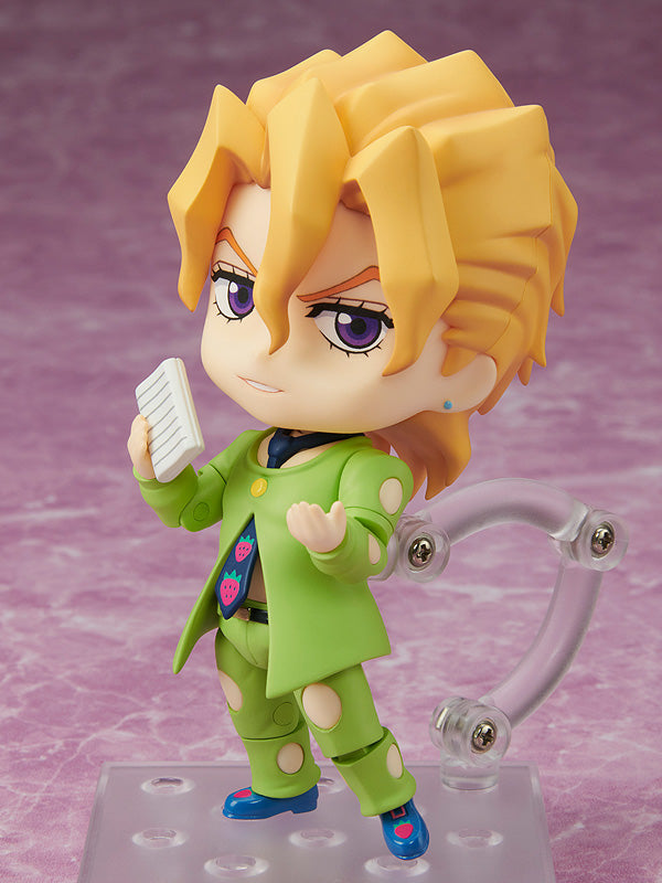Nendoroid Pannacotta Fugo with alternate head, dramatic hand gesture, and virus stand accessory
