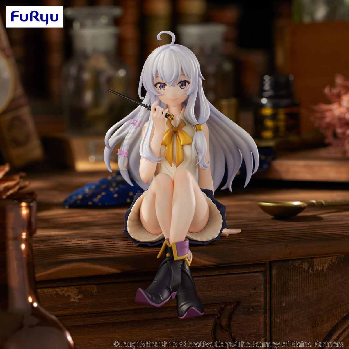 Good Smile Journey of Elaina Noodle Stopper Figure front view