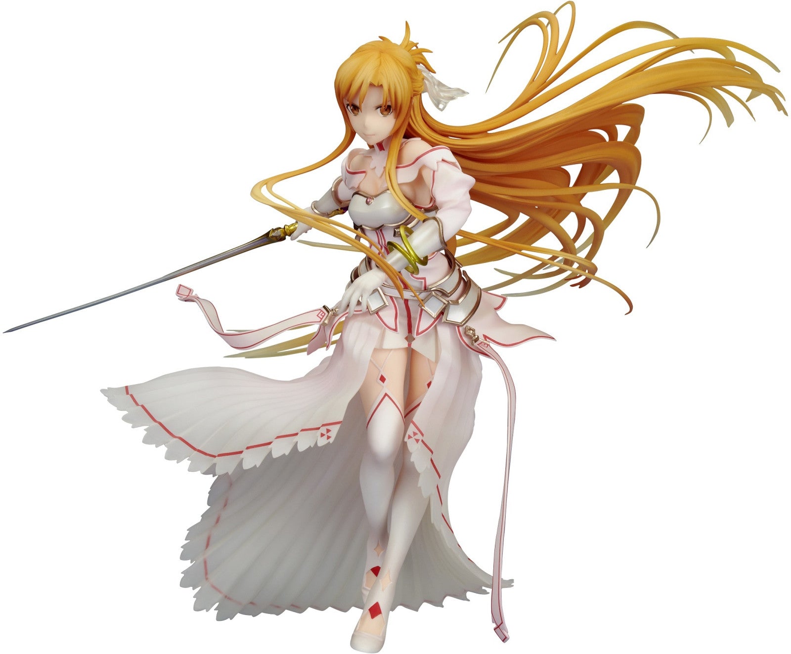 Asuna Stacia 1:7 scale figure close-up with detailed facial features and flowing pink hair