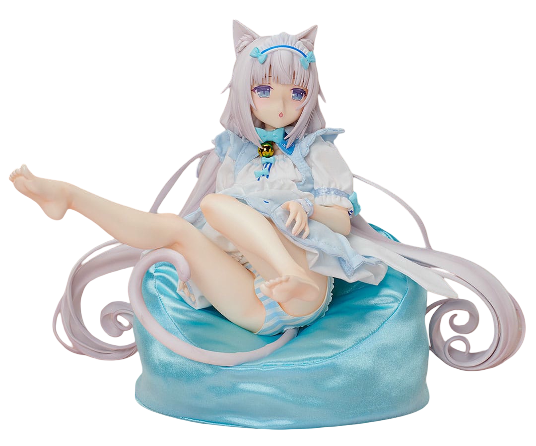 Nekopara 1/4 Scale Vanilla Bare Leg Version figure viewed from side highlighting bare legs and seated pose