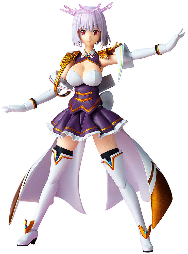 Gridman Universe Akane Shinjo articulated model in purple and white with gold accents