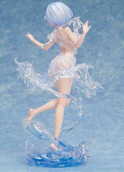 ReZero Starting Life in Another World Rem Aqua Dress figure with flowing water details rear view