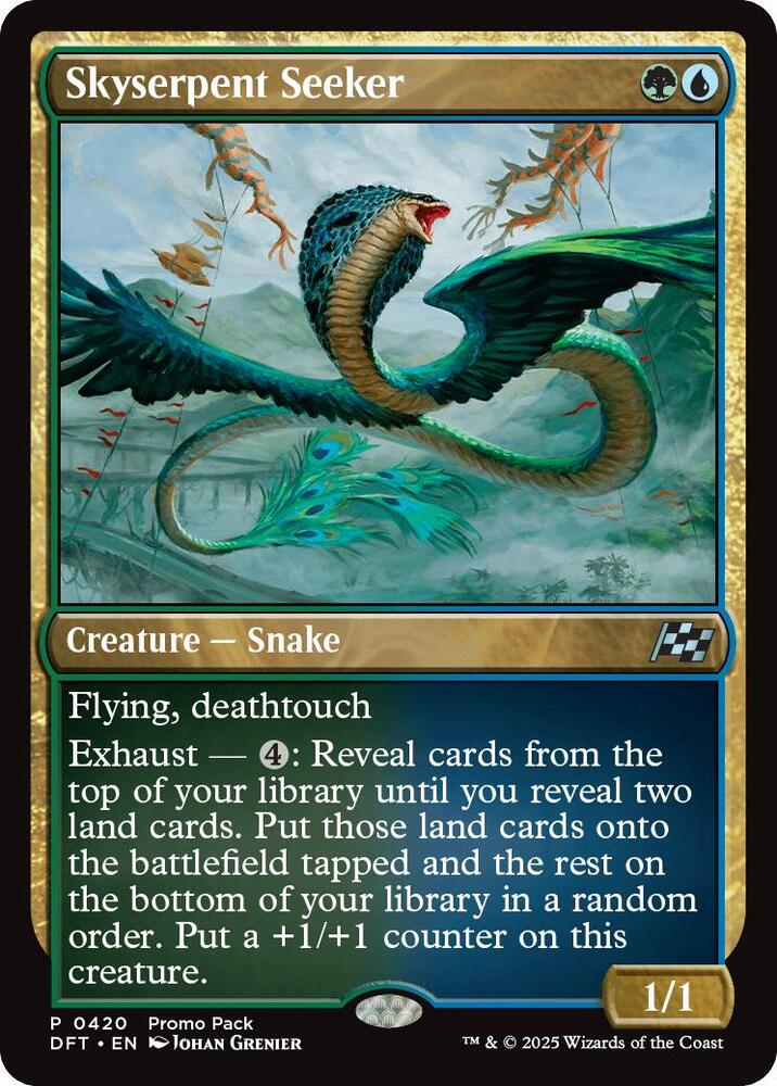 Skyserpent Seeker 420/291 (Promo Pack: Aetherdrift)  - Foil