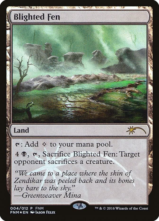 Blighted Fen 4 (FNM Promos)  - Foil