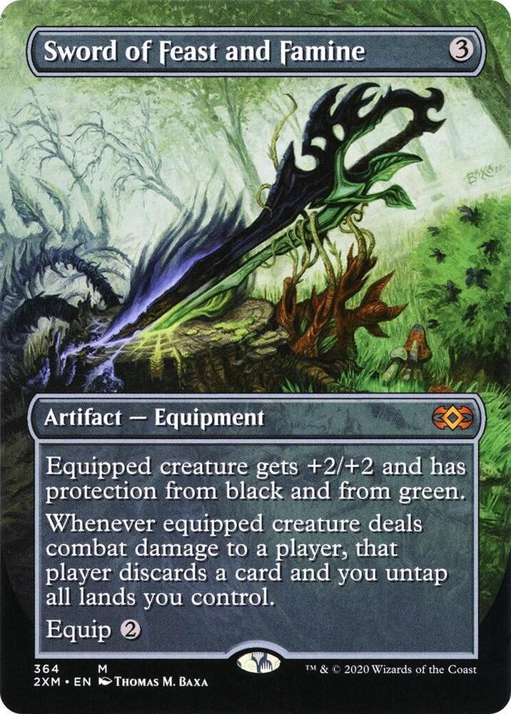 Sword of Feast and Famine 364/332 (Double Masters)  - Borderless