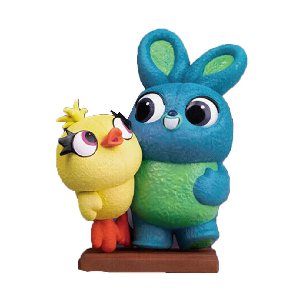 Bunny and Ducky stuffed animal toy figures from Disney Pixar Toy Story 4