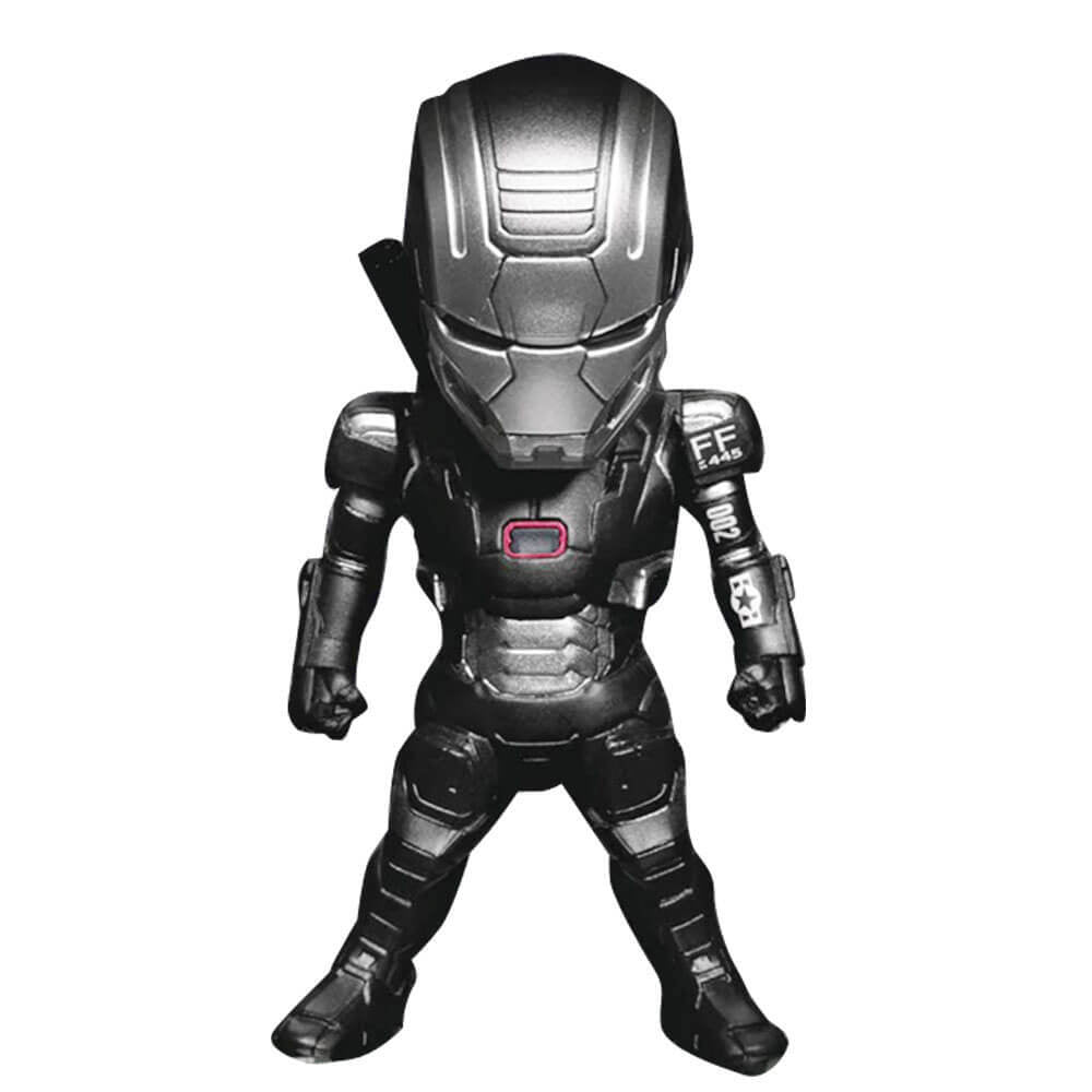 Dark gray War Machine action figure with red chest light and silver detailing FF 2445 002 on arm