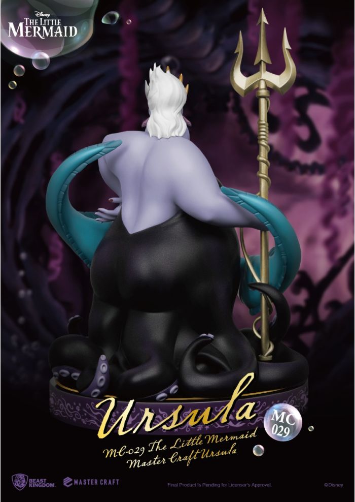 Disney The Little Mermaid Master Craft Ursula collectible statue holding a golden trident