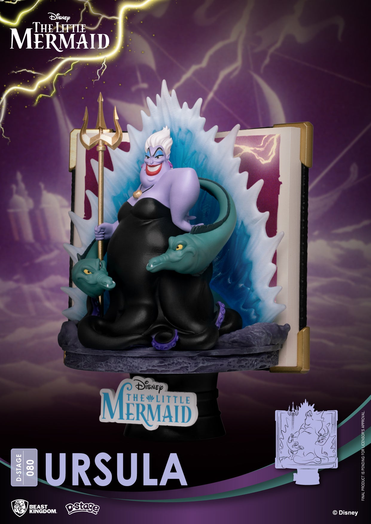 Beast Kingdom D-Stage Disney Story Book Series The Little Mermaid Ursula Figure
