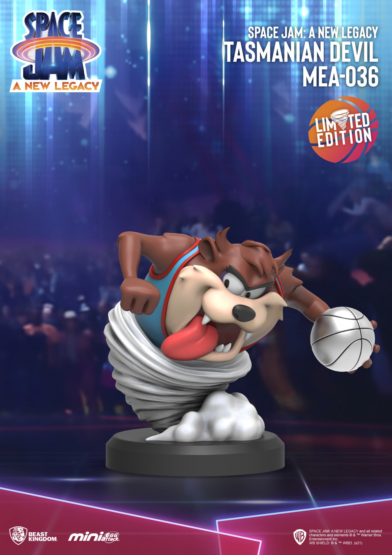 Space Jam A New Legacy Mini Egg Attack MEA-036 Tasmanian Devil figure in tornado spin