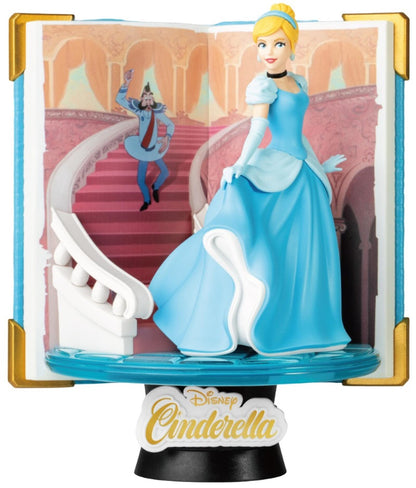 Cinderella Story Book Series diorama showing Cinderella on stairs holding slipper