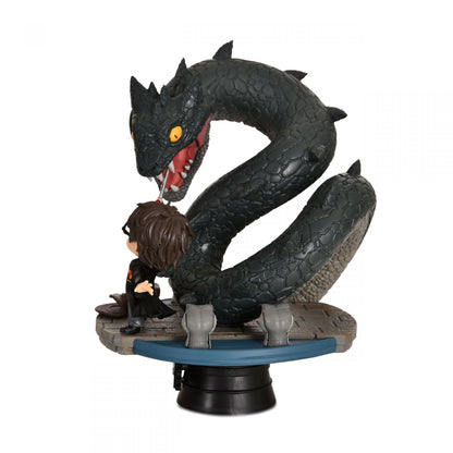 Harry Potter Harry vs Basilisk Figurine displaying Side angle showing Harry and Basilisk interaction details
