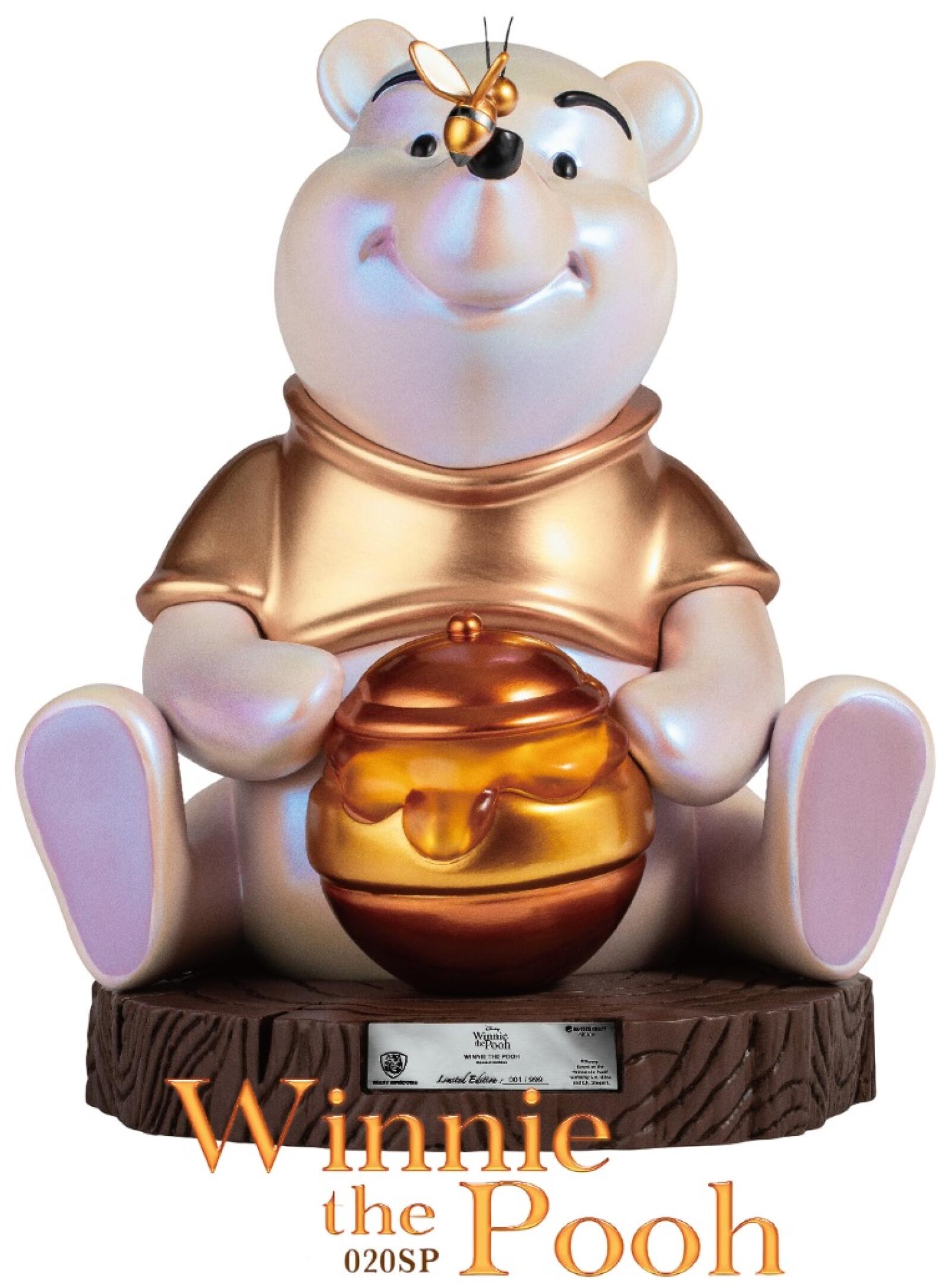 Winnie the Pooh Master Craft Special Edition figure with gold shirt and honey pot
