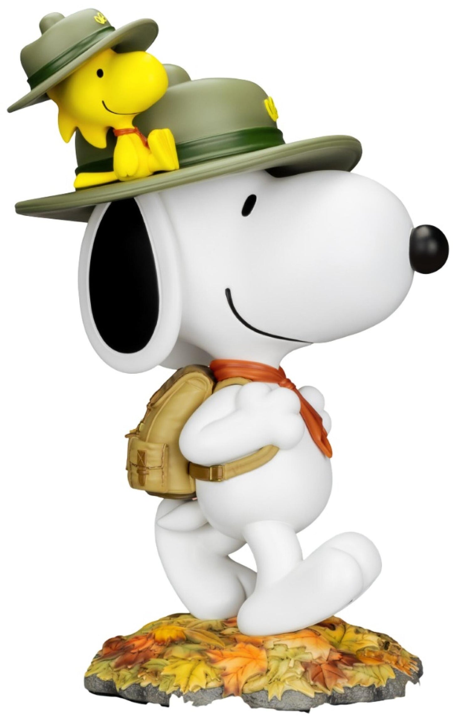 Snoopy and Woodstock Peanuts Master Craft limited edition collectible figure in fall forest