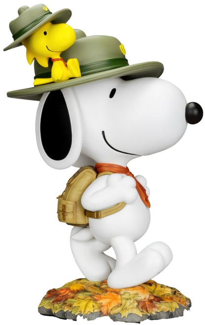 Snoopy and Woodstock Peanuts Master Craft limited edition collectible figure in fall forest