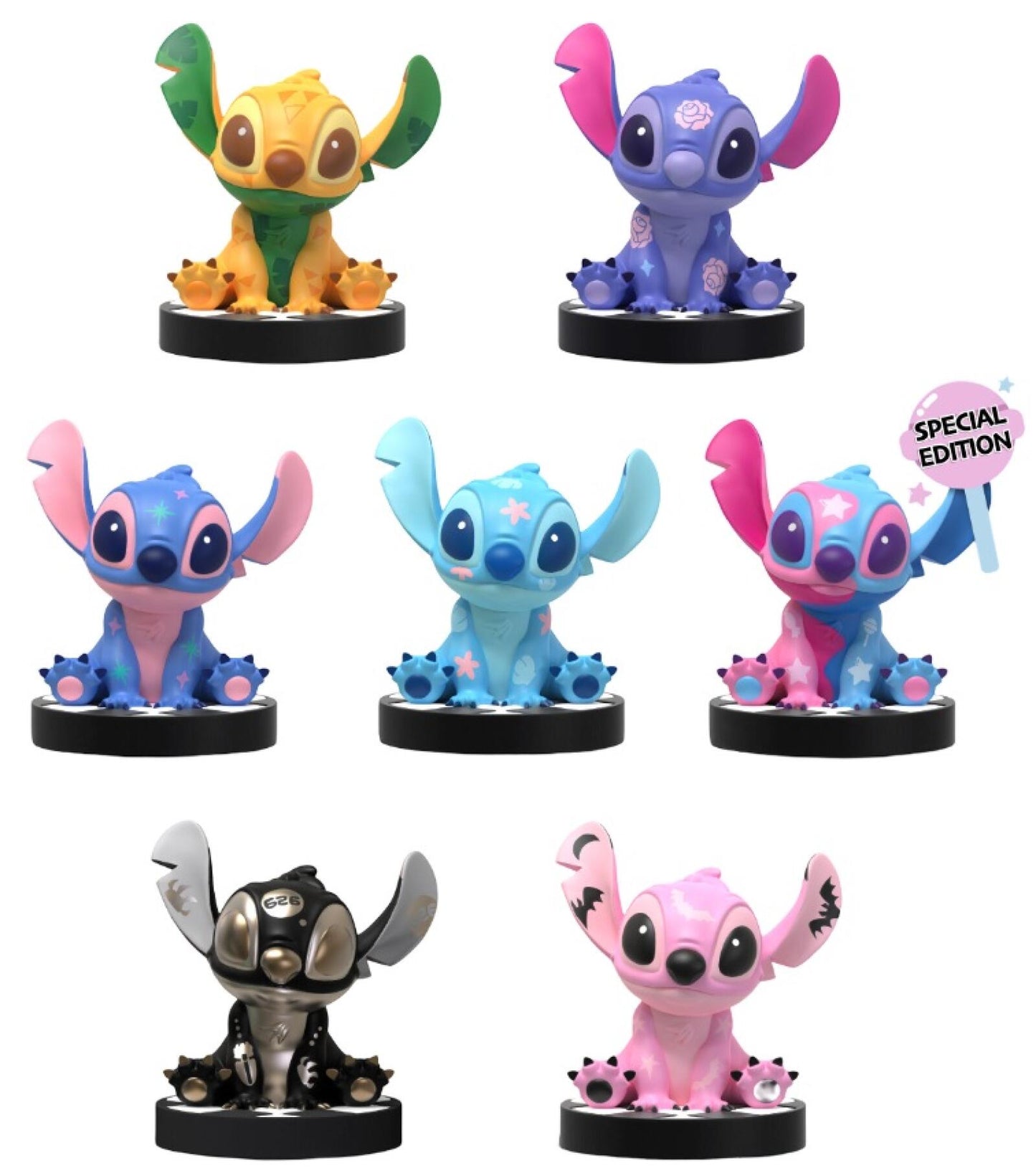 Beast Kingdom Mini Egg Attack: Stitch Mashup Series Figurine Blind Box Set (Assortment of 6)