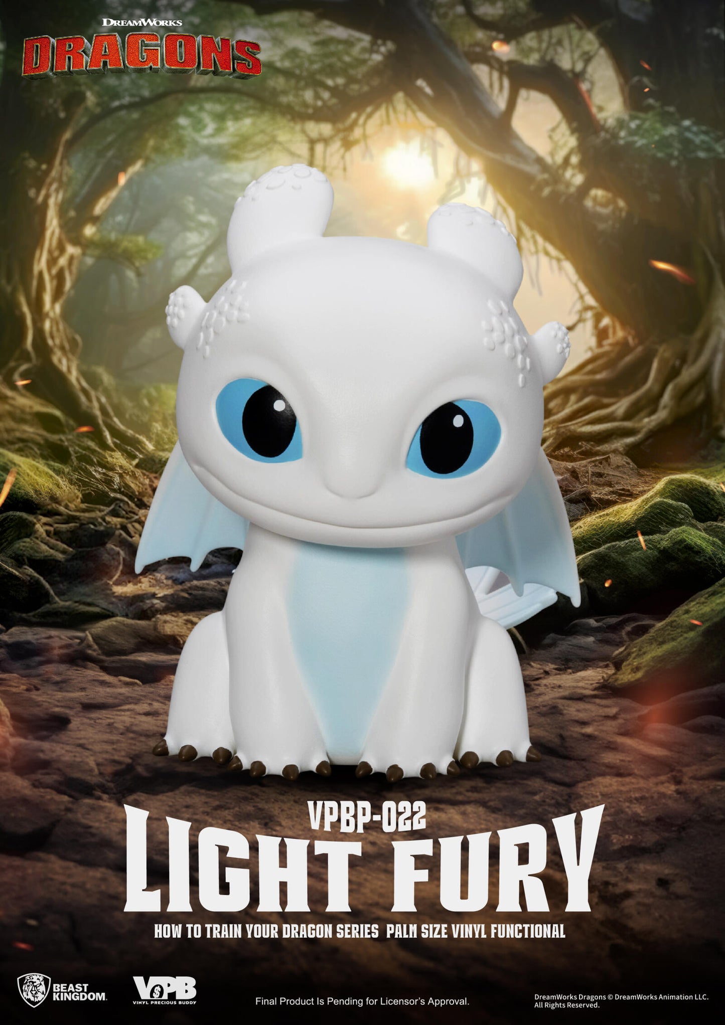 Beast Kingdom Piggy Bank How to Train Your Dragon Vinyl Functional Figurine - Light Fury