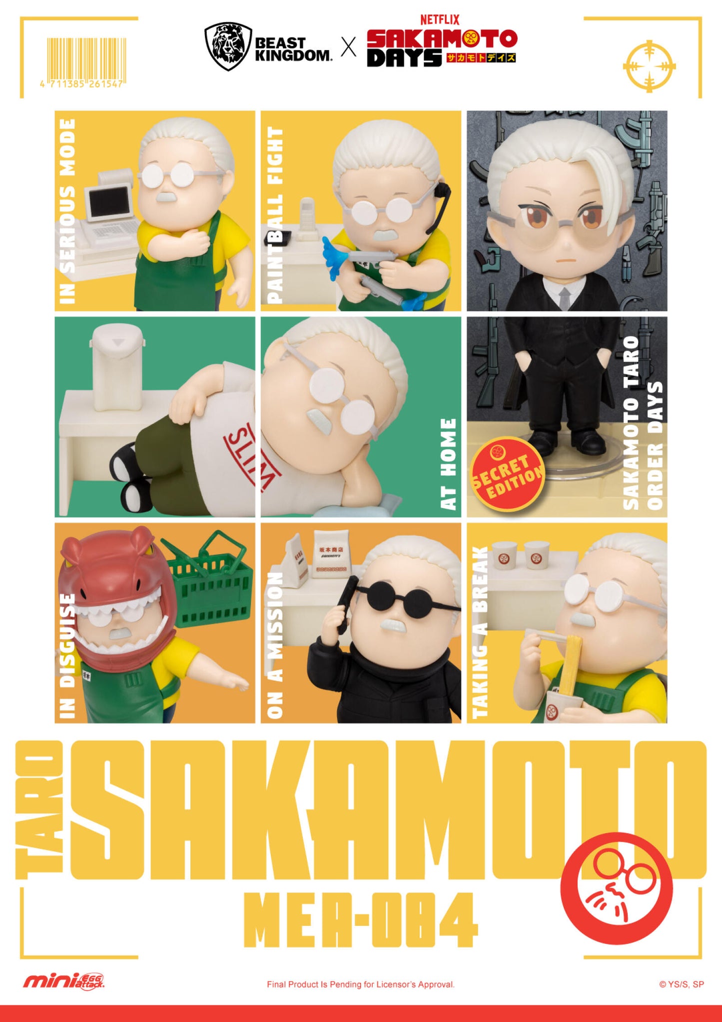 Beast Kingdom Mini Egg Attack: Sakamoto Days Figure Blind Box Set (Assortment of 6)