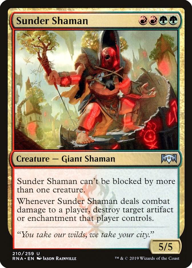 Sunder Shaman 210/259 (Ravnica Allegiance) 