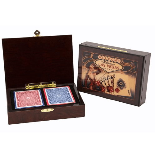 Playing Card Box - Cards Included - Las Vegas Design - Good Games