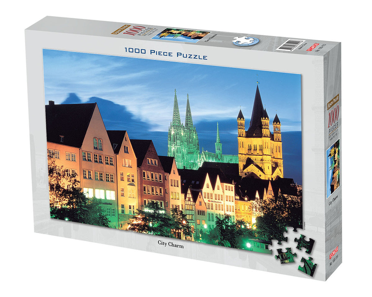 City Charms 1000 Piece - Tomax Jigsaw Puzzle - Good Games