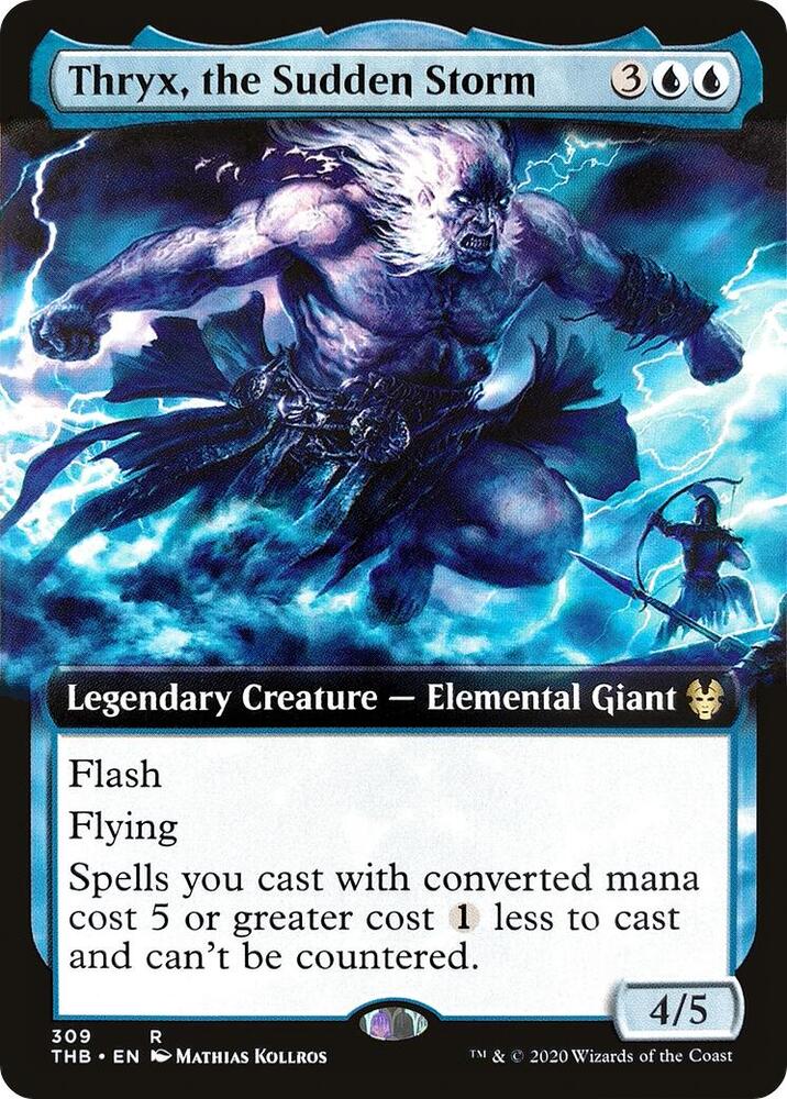 Thryx, the Sudden Storm 309/254 (Theros Beyond Death)  - Extended Art