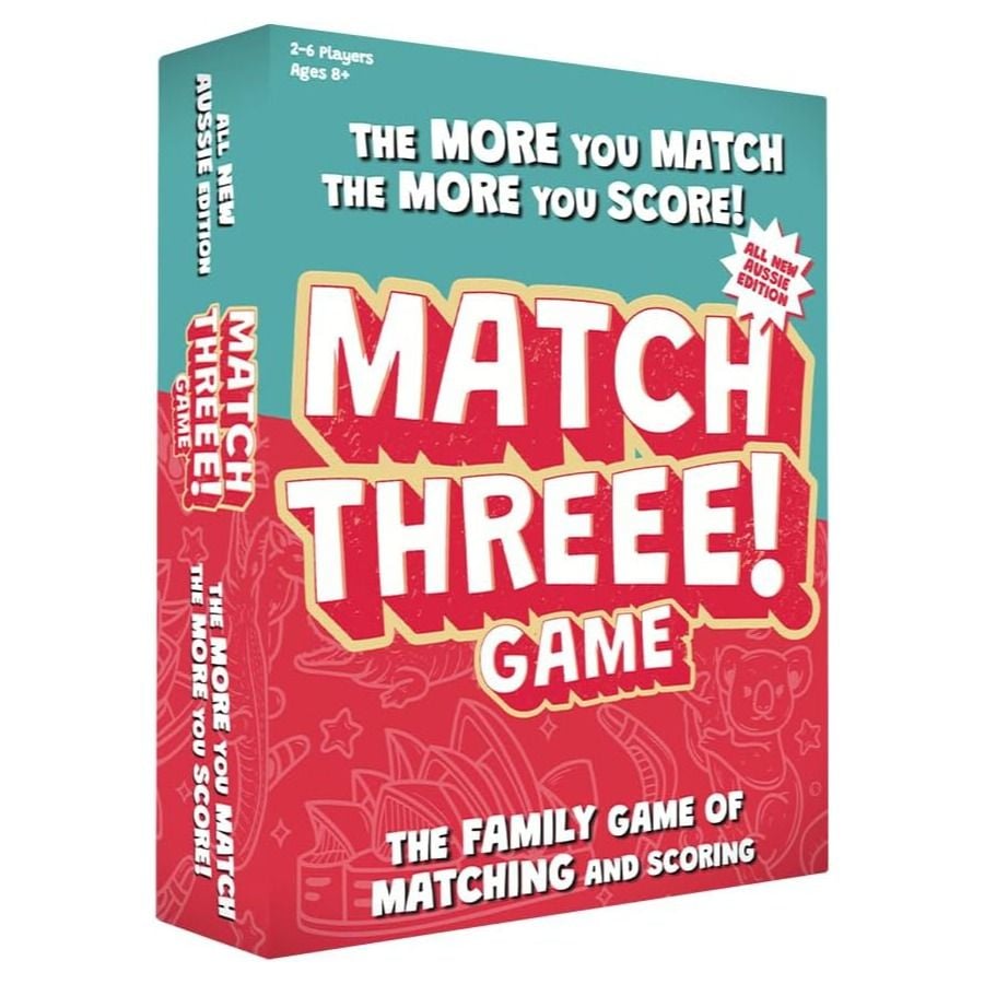 Match Three! Game packaging box front view