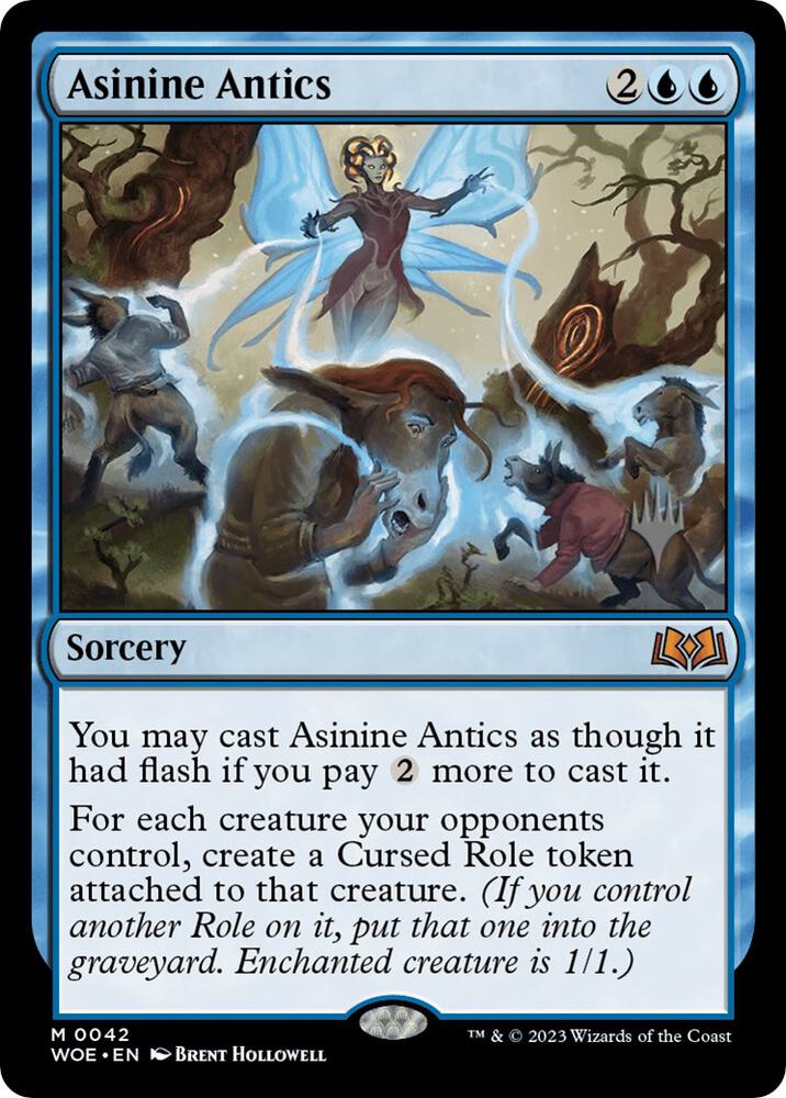 Asinine Antics 42p/200 (Promo Pack: Wilds of Eldraine)  - Foil