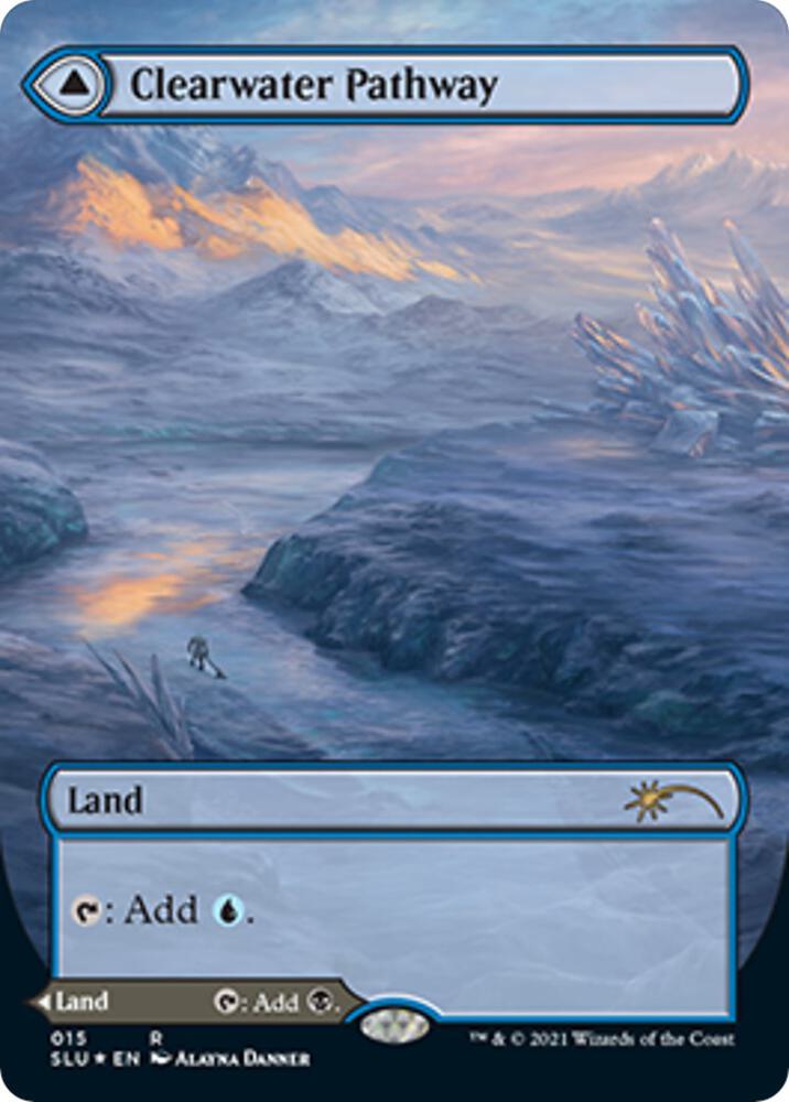 Clearwater Pathway // Murkwater Pathway 15/1 (Secret Lair Series)  - Borderless Foil