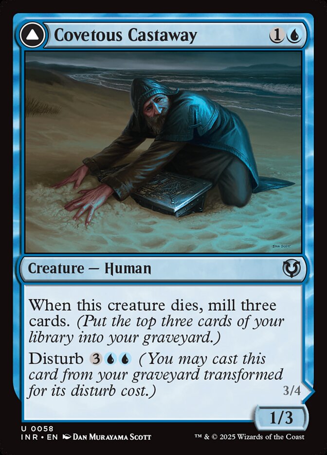Covetous Castaway // Ghostly Castigator 58/287 (Innistrad Remastered)  - Foil
