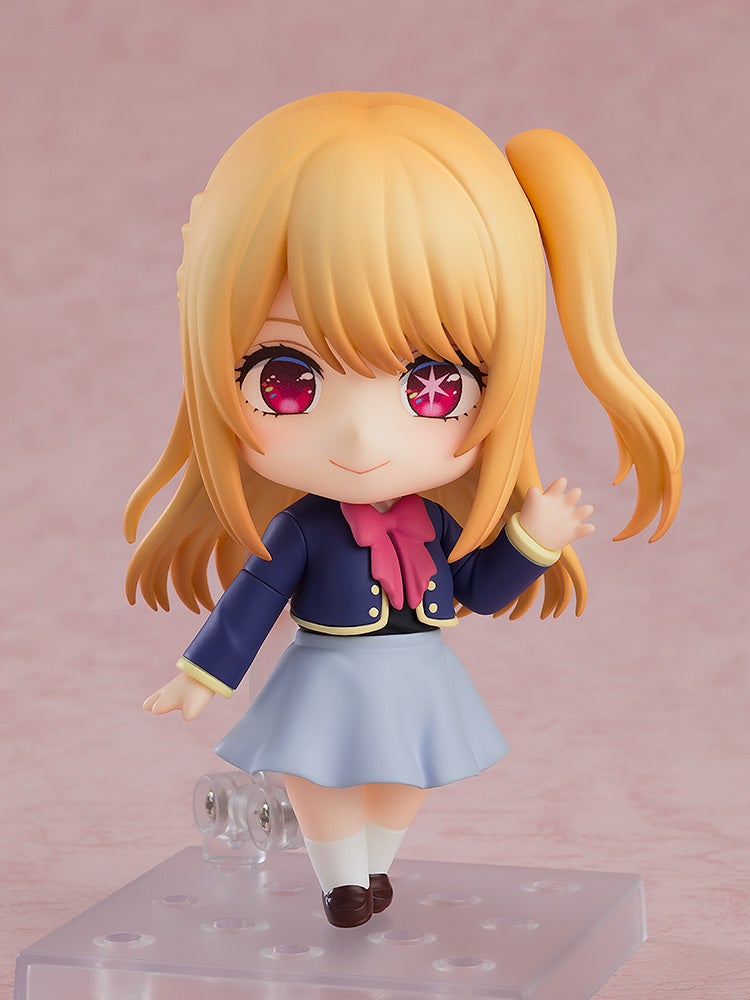 Alternate face with shining star eyes, holding smartphone in both hands