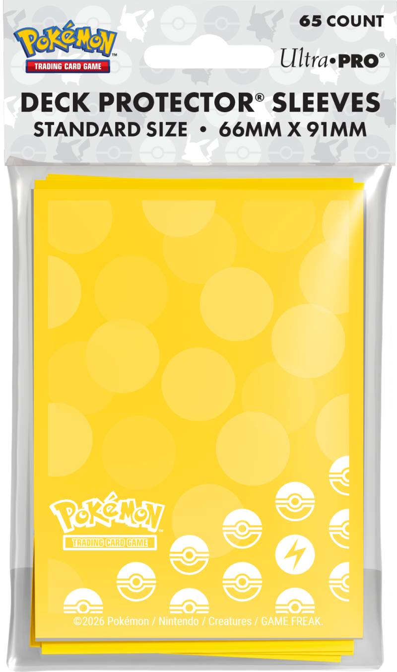 Pokémon TCG Ultra PRO Deck Protector Sleeves (65 ct), Standard Size 66mm x 91mm
