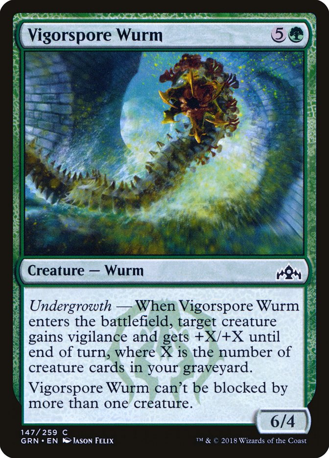Vigorspore Wurm 147/259 (Guilds of Ravnica) 
