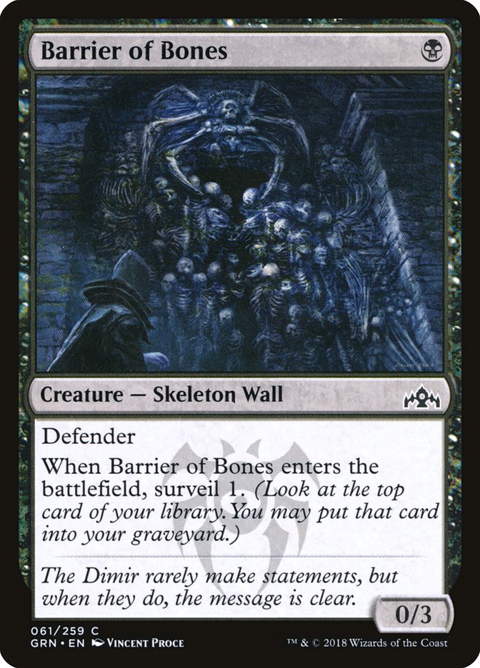 Barrier of Bones 61/259 (Guilds of Ravnica) 