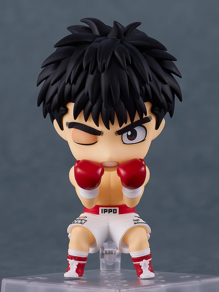 Nendoroid Hajime no Ippo Ippo Makunouchi figure with red boxing gloves and white shorts