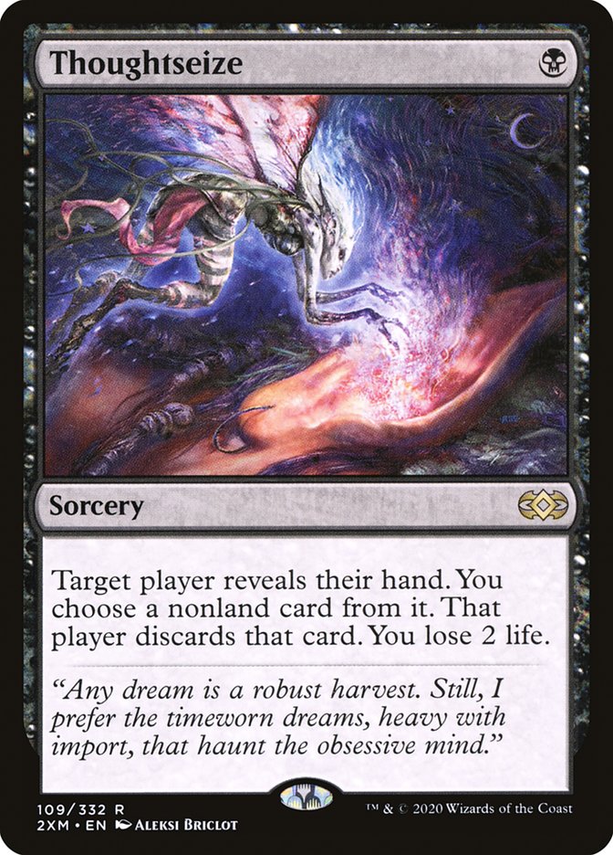 Thoughtseize 109/332 (Double Masters) 