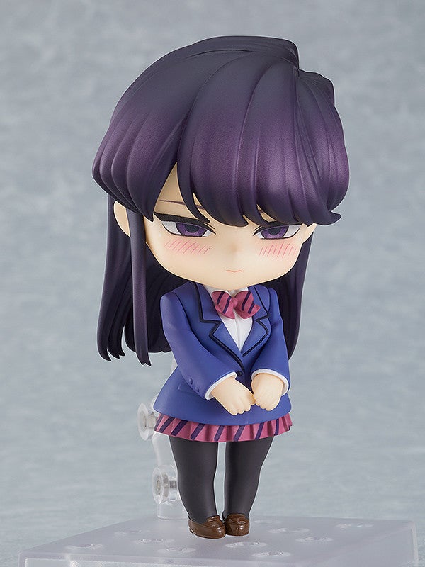 Shoko Komi Nendoroid showing back view with notebook accessory