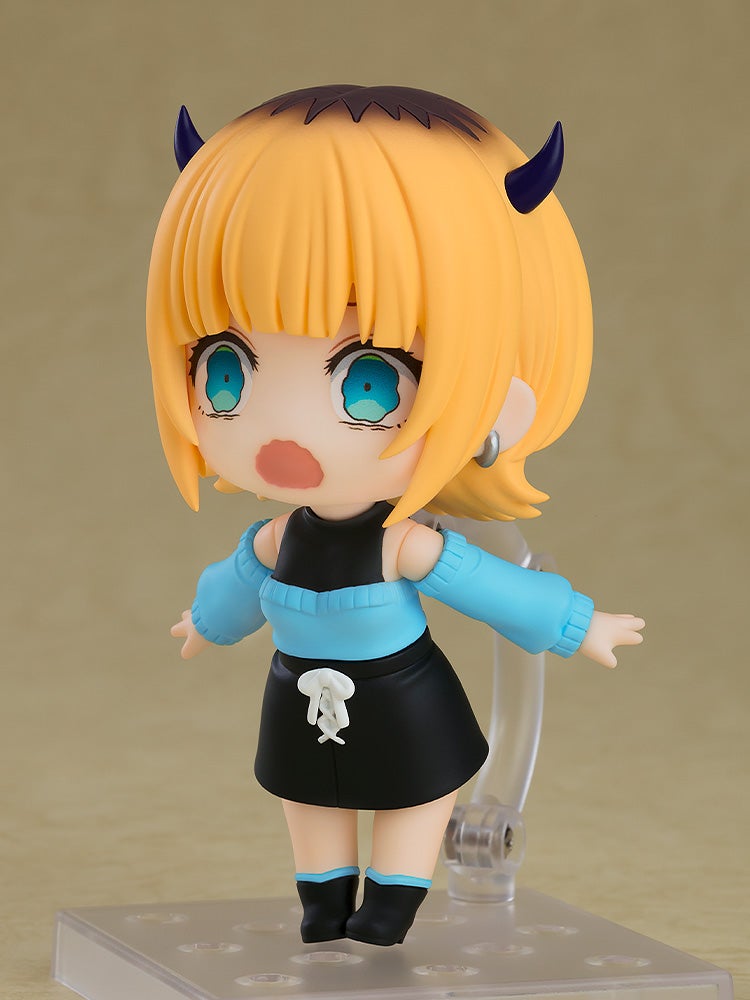 Nendoroid MEMcho holding smartphone accessory with playful expression