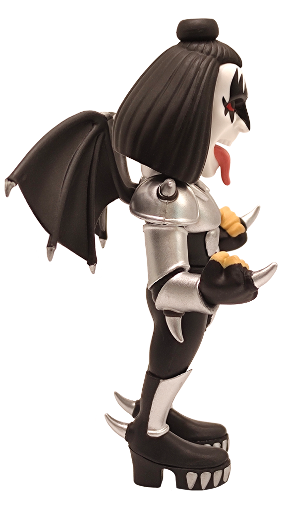 The Demon Minix figure rear view with long hair and outfit detail