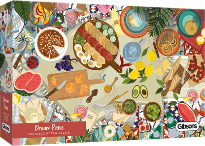 Gibsons - Dream Picnic 636 Piece Jigsaw - Good Games