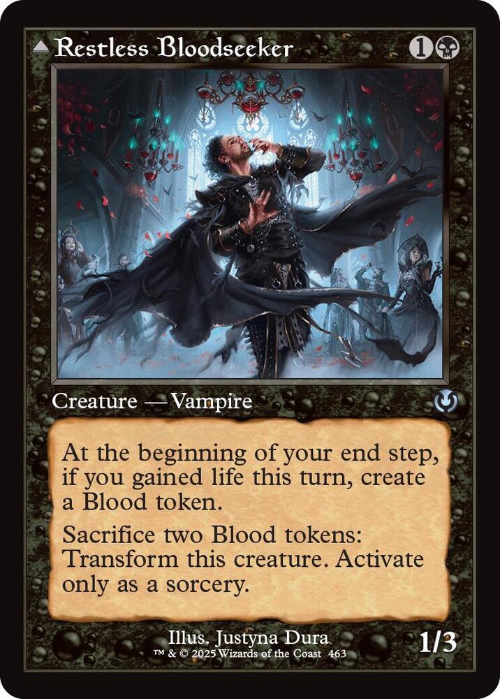 Restless Bloodseeker // Bloodsoaked Reveler 463/287 (Innistrad Remastered)  - Retro