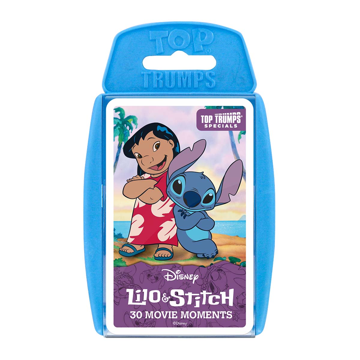 Top Trumps Lilo &amp; Stitch card case with packaging