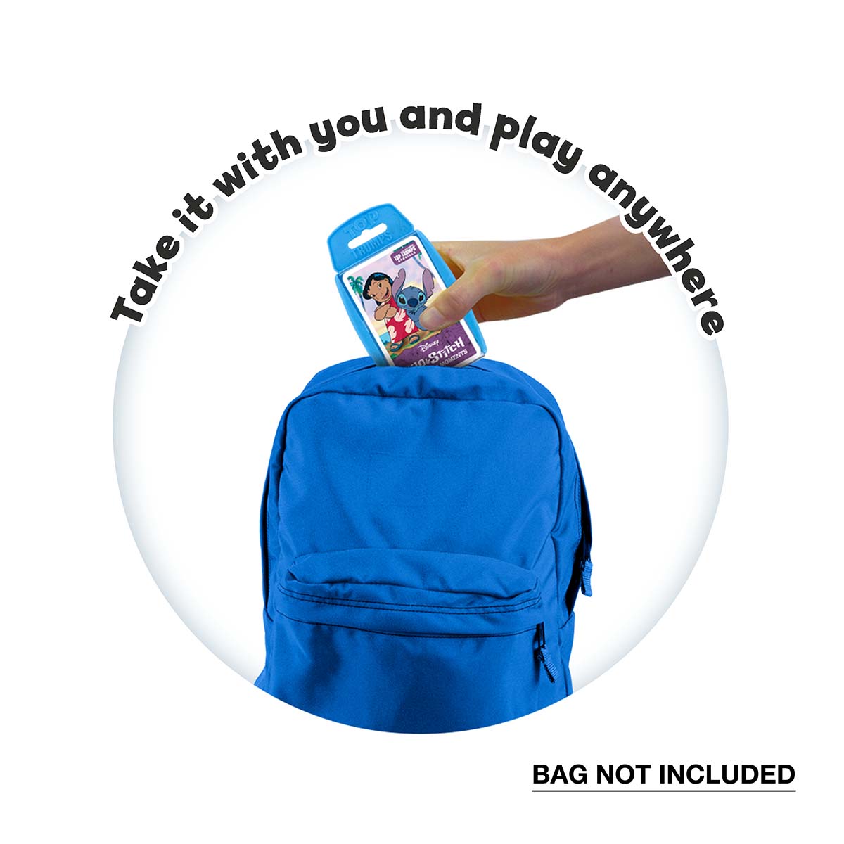 Top Trumps Lilo &amp; Stitch card game in portable case for travel