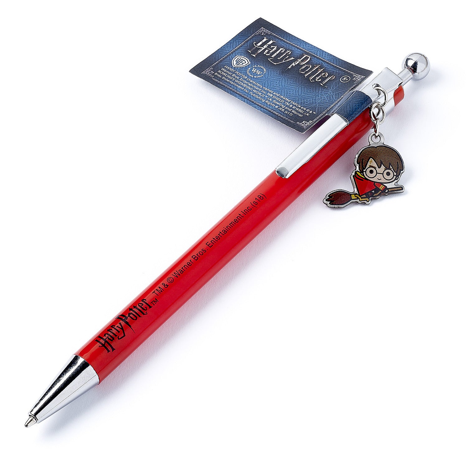 Chibi style Harry Potter pen featuring cartoon Harry with round glasses and Gryffindor scarf, from The Carat Shop