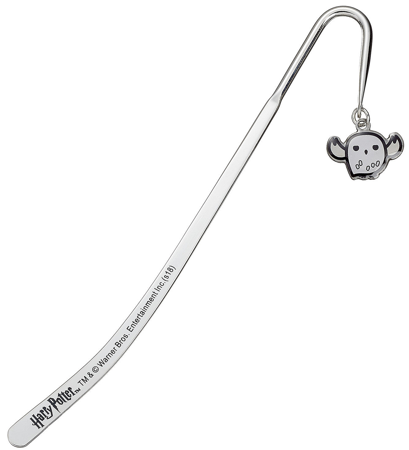 Close-up of Harry Potter Hedwig chibi owl bookmark, colorful cartoon style, perfect for fans and readers