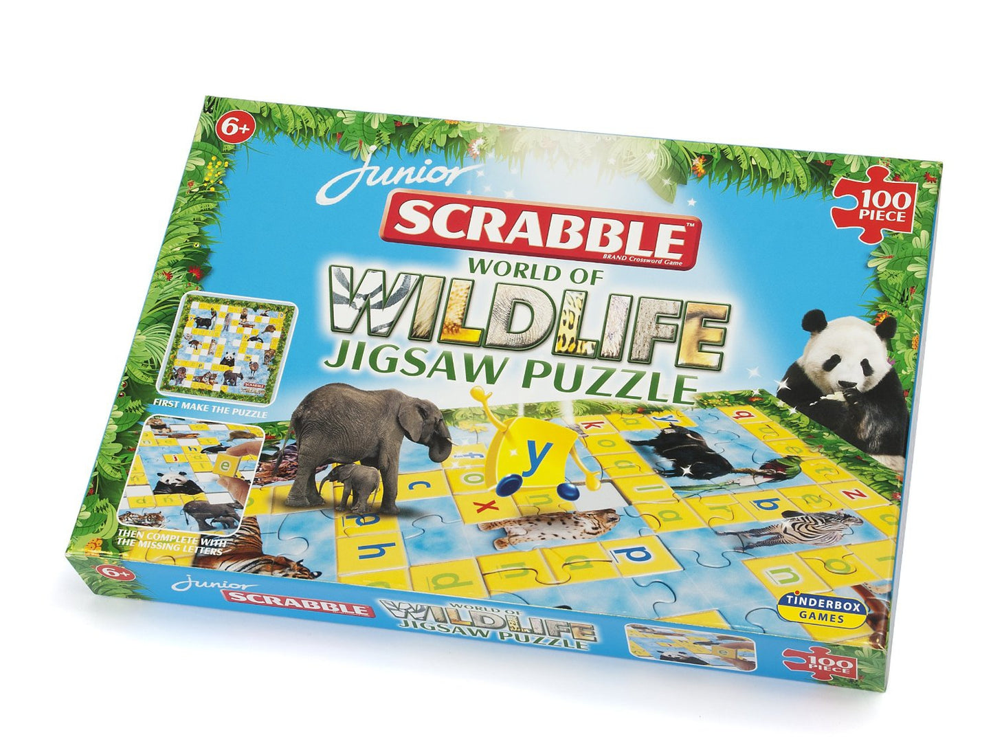 Scrabble Junior World Of Wildlife Jigsaw Puzzle Game - Good Games