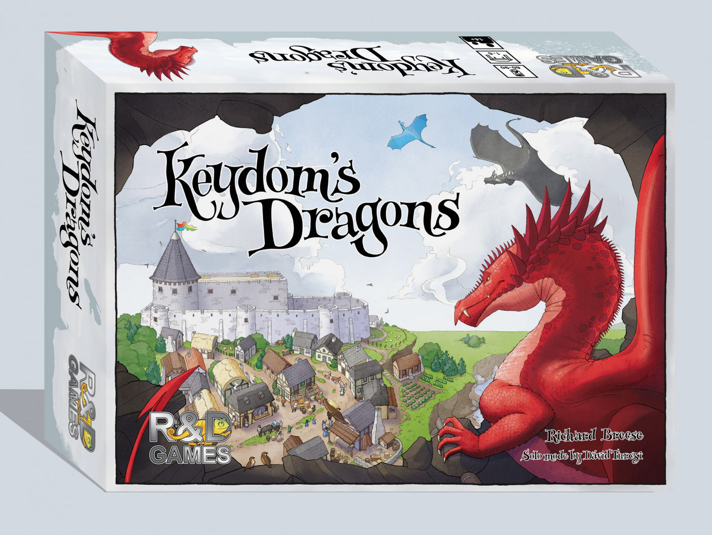 Keydom's Dragons board game box with dragon artwork